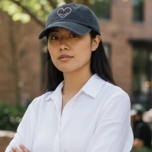 cinq à sept Smiley Heart Hat OS Adjustable | New